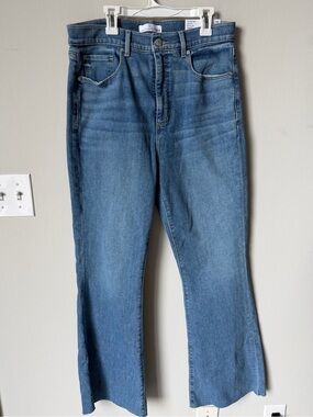 NWT LOFT The Slim Flare High Rise Medium Wash